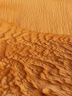 Middle East Arid Landscapes Prints: Natural patterns and ripples in the sand