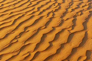 Arabian Peninsula Landscape Prints: Natural patterns and ripples in the sand