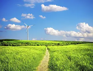 Wind Power Generation Prints: Nature