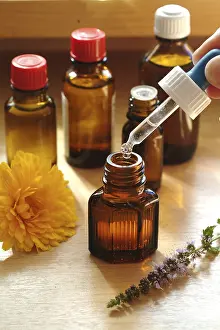 Natural Healing Remedies Prints: Naturopathy drops