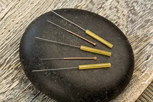Alternative Medicine Prints: Acupuncture Needles Print, Traditional Chinese Medicine