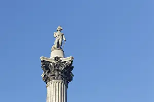Lord Nelson Prints: Nelson's Column Print, Trafalgar Square, London