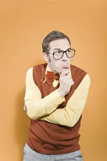 Bizarre Facial Expression Prints: Nerd, looking