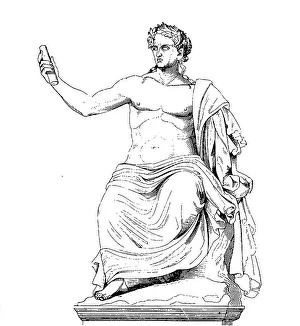 Historic Landmarks In Rome Prints: Nerva, Marcus Cocceius Nerva Caesar Augustus