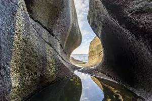 Norwegian Coastal Scenery Prints: Nesvaghalo rock formation