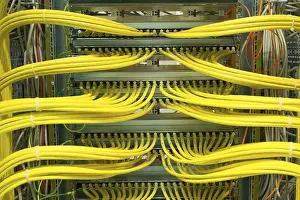 Data Transmission Equipment Prints: Network LAN patch panel
