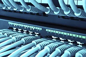 Framed Print : Network LAN Patch Panel Print Framed Print : Network LAN Patch Panel Print