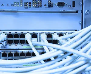 Framed Print : Network LAN Patch Panel Print Framed Print : Network LAN Patch Panel Print