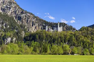 Upper Bavaria Landmark Prints: Neuschwanstein Castle in spring