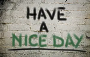 Symbolic Picture Prints: Have A Nice Day Concept