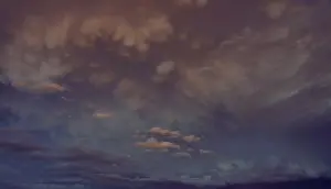Cirrocumulus Clouds Prints: Night sky with dramatic cirrocumulus (Cirrocumulus)