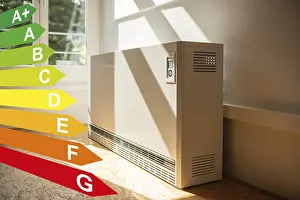 Environmental Pollution Reduction Prints: Night storage heating in a flat