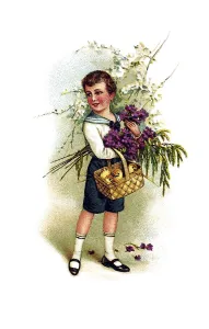 Historic Easter Eggs Prints: Nostalgic greeting card for Easter
