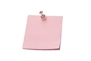 Symbolic Still Life Prints: Note with a pin