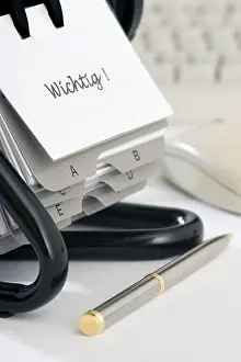 Time Management Tools Prints: Notepad on desk, important, note