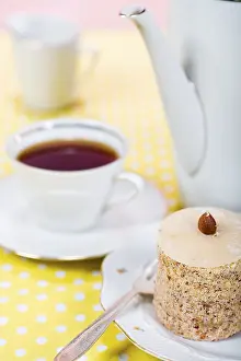 Hazelnut Pastry Prints: Nut cake and a cup of tea