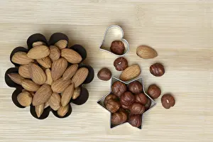 Hazelnut Nutrition Facts Prints: Nuts and cookie cutters, almonds and hazelnuts