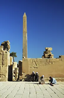 Archaeological Excavation Site Prints: Obelisk at Karnak Temple Complex