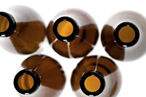 Empty Beer Bottle Prints: Object on white - Empty Beer bottle