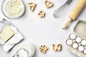 Still Life Images Prints: Objects and ingredients for baking