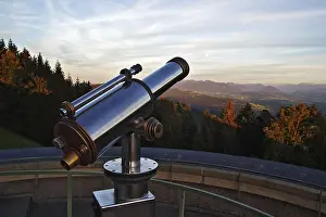 Deserted German Landscape Prints: Observation telescope