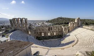 Acropolis Athens Greece Prints: Odeon of Herodes Atticus, Acropolis