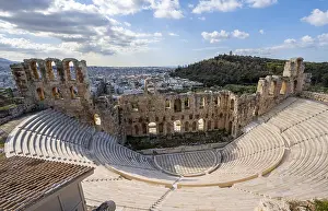 Abandoned Temple Complex Prints: Odeon of Herodes Atticus, Acropolis
