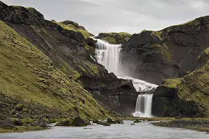 Eldgja Fire Gorge Prints: Ofaerufoss waterfall, Eldgja or Eldgja fire gorge