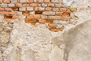 Old Age Architecture Prints: Old brick wall