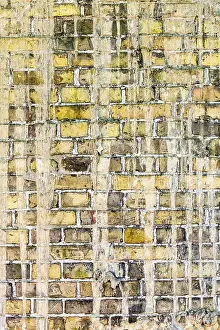 No People Desert Landscape Photo Prints: Old brick wall pattern closeup