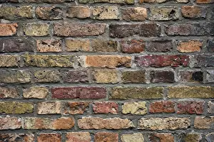 Close Up Brick Pattern Prints: Old brick wall texture background