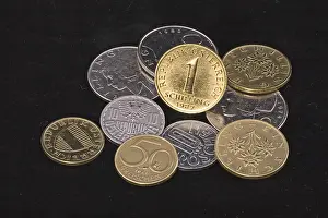 Close Up Macro Photography Prints: Old coins