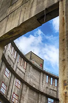 Saxony Landmarks Prints: Old gasometer in Dresden