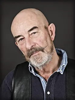 Old Man With Grey Beard Prints: An old man with a grey beard