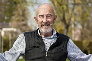 Old Man With Grey Beard Prints: An old man with a grey beard