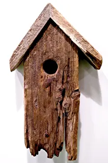 Studio Still Life Photography Prints: Old nesting box on the wall