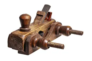Images Dated 3rd April 2024: Old plane on an isolated studio background