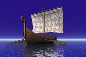 Classic Sailboat Design Prints: Old sailing ship, 3D graphics
