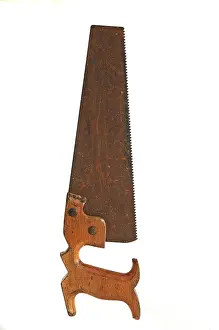 Isolated Studio Photography Prints: Old saw