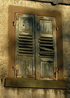 Deserted Window Prints: Old shutter