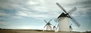 Abandoned Windmills In Spain Prints: Old Spanish windmills, Campo de Criptana