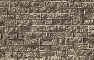 Mountainous Natural Environment Prints: Old stonework in the sunlit