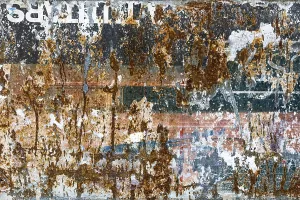 Colourful Abstract Design Prints: Old texture of a billboard, paper