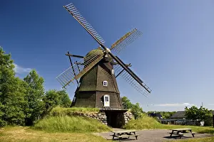 Northern Europe Landmarks Prints: Old windmill, Melby, Denmark