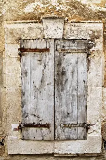 Medieval Architecture Europe Prints: Old window in Provence