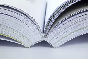 Empty Bookshelf Prints: Open Book