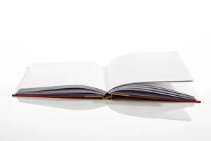 Indoor Still Life Photography Prints: Open book, scribbling pad