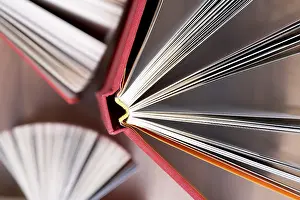 Education Literature Prints: Three open books