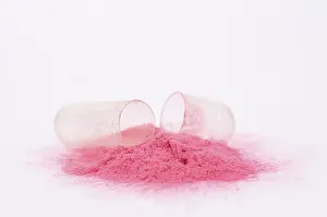 Medical Care Products Prints: Opened medication, pill capsule