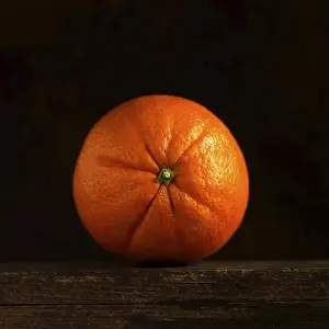 Citrus Fruit Images Prints: Orange on a black background